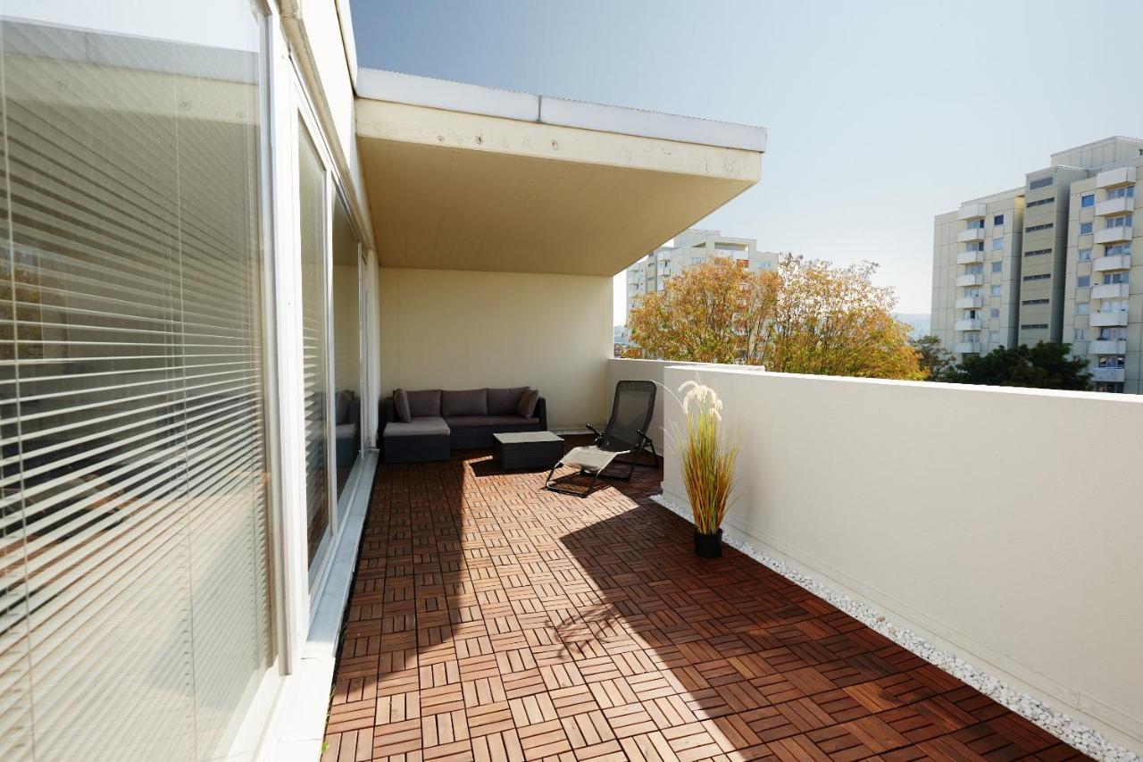 Stylisches Penthouse In Karlsruhe -Durlach Esterno foto
